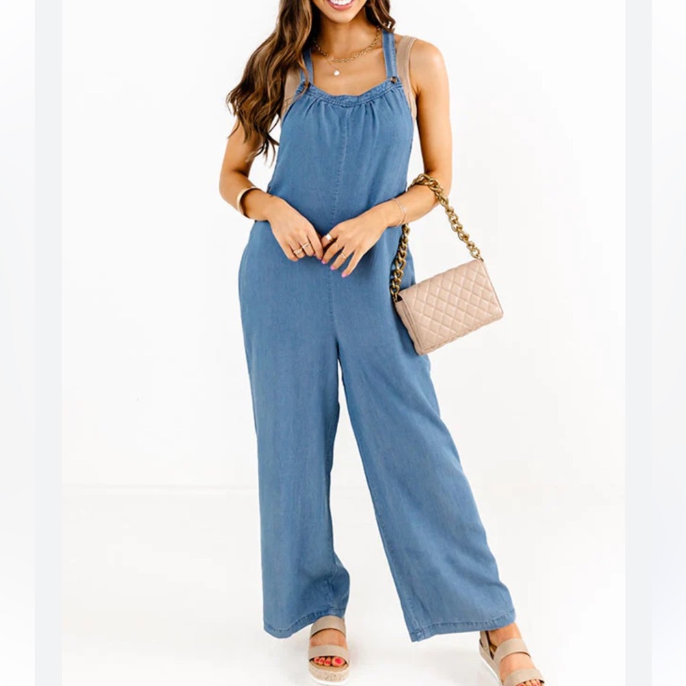 Blue Denim Jumpsuit